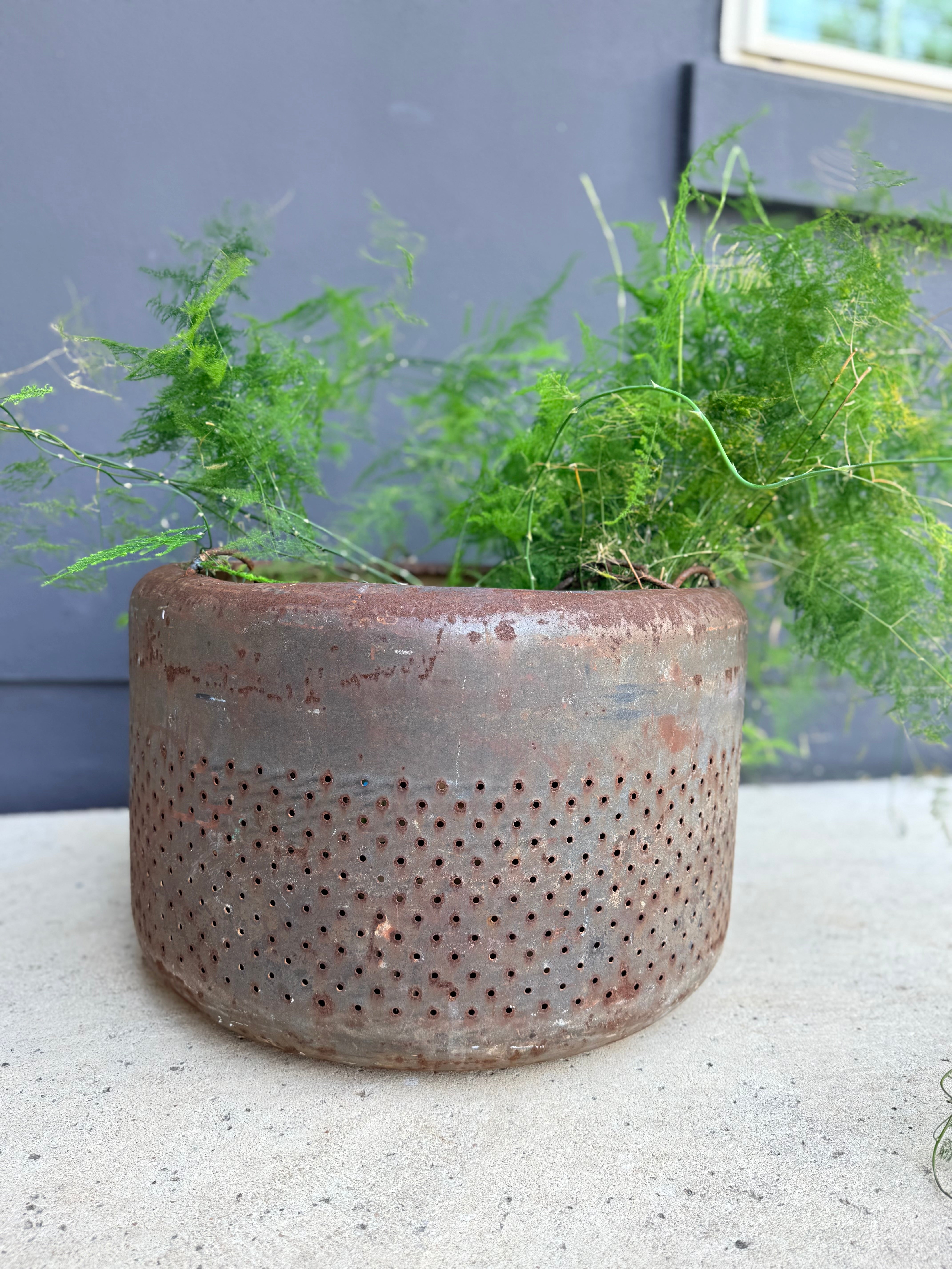 Round Top Perforated Planter | Vintage