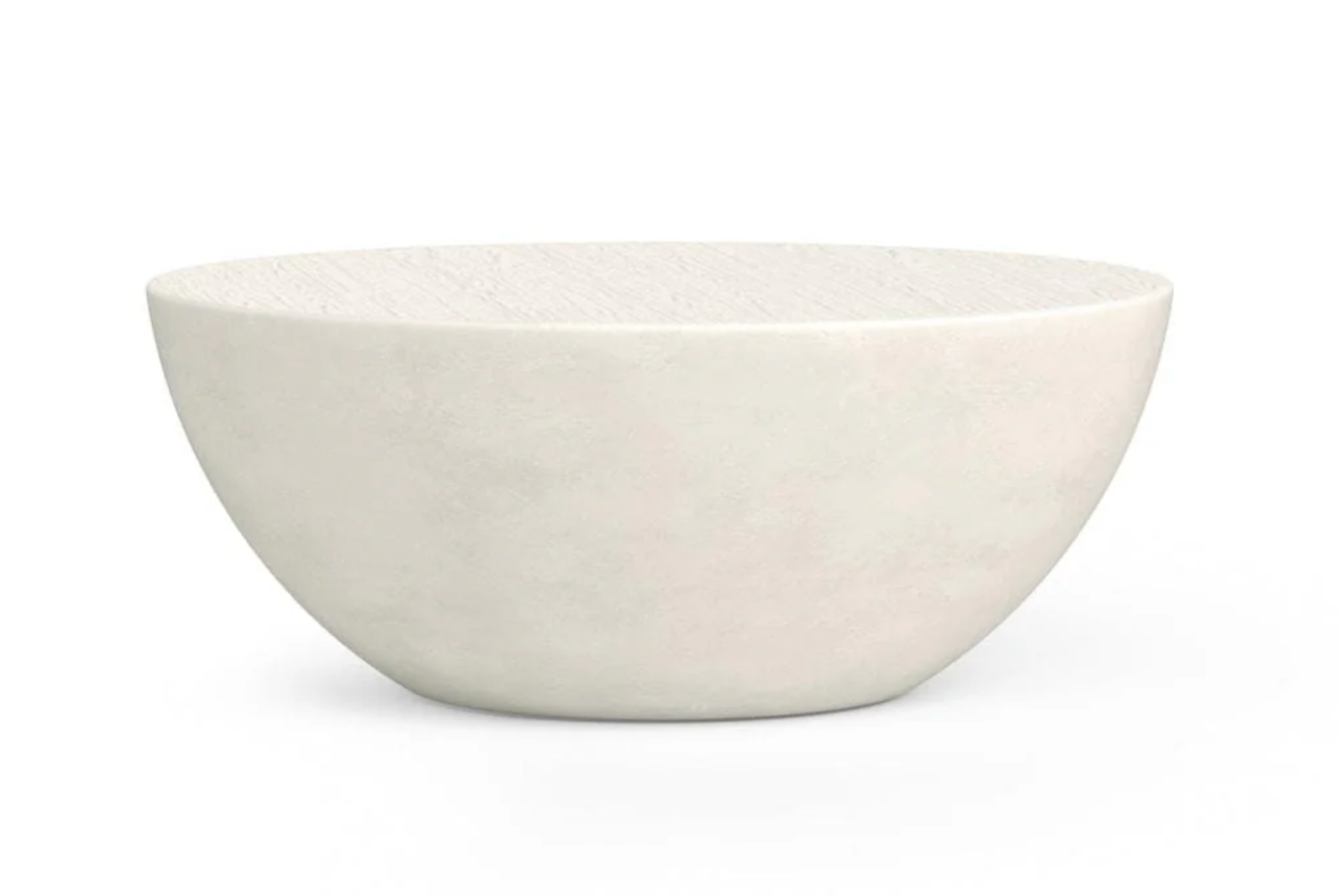 White ceramic table on a white background