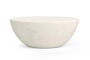 White ceramic table on a white background