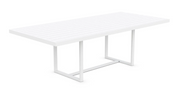 Pavia Rectangle 96" Dining Table | White