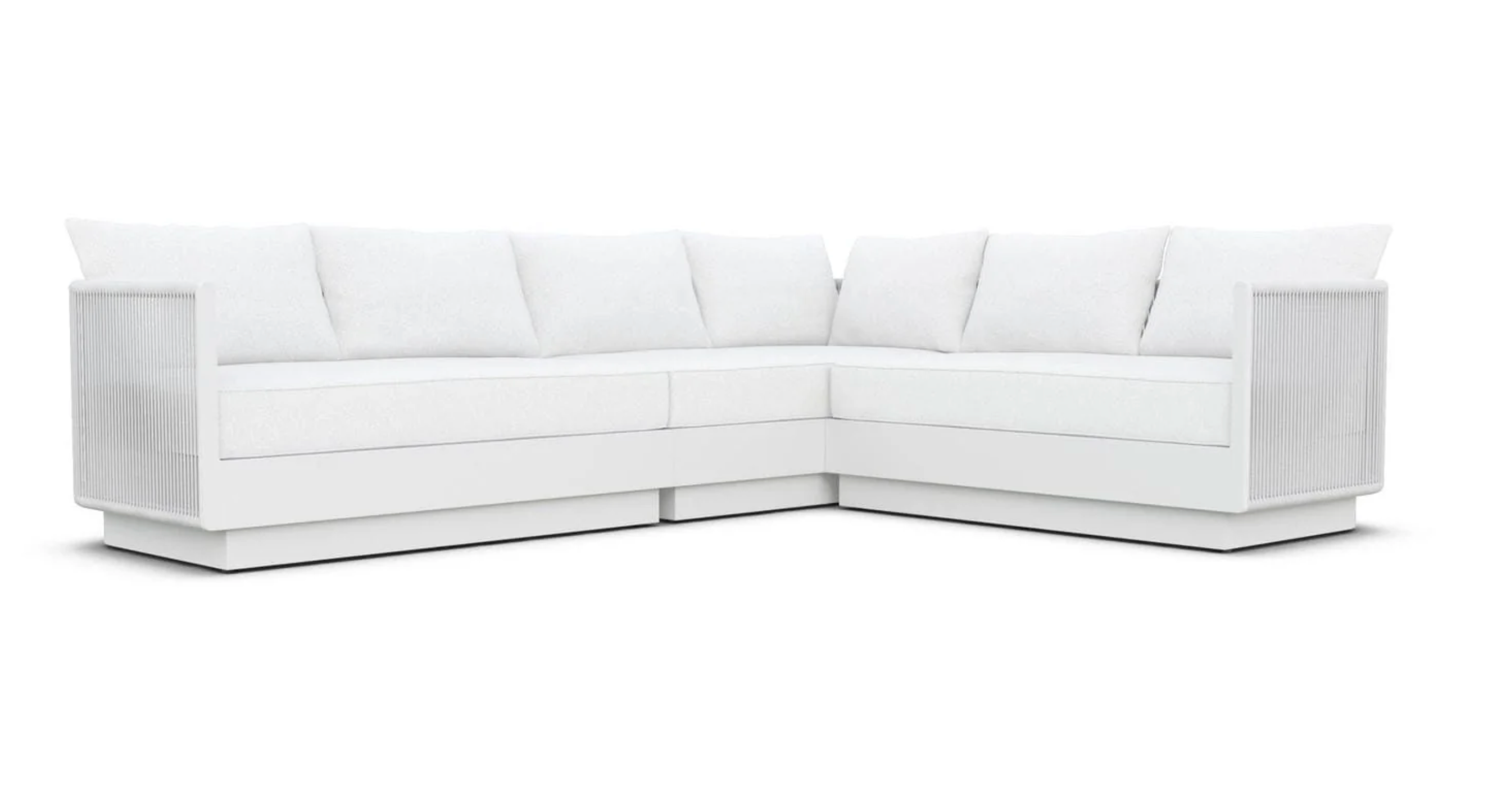 Porto Right Arm Sectional | White