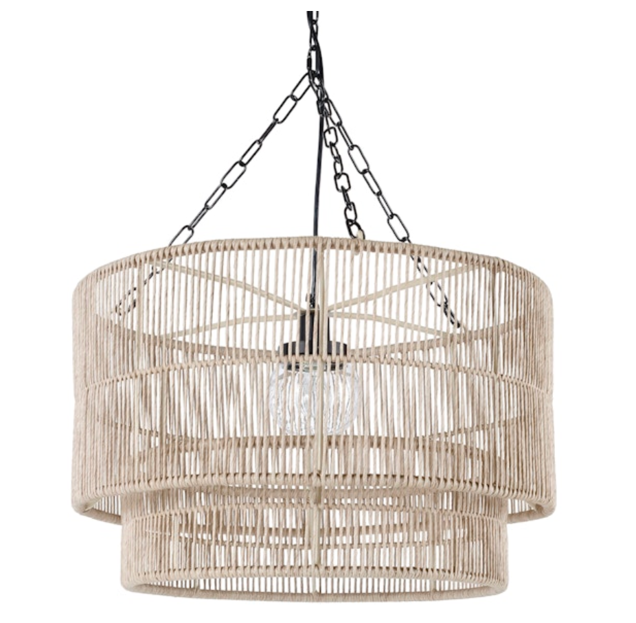 Tanner Outdoor Pendant Drum | Natural