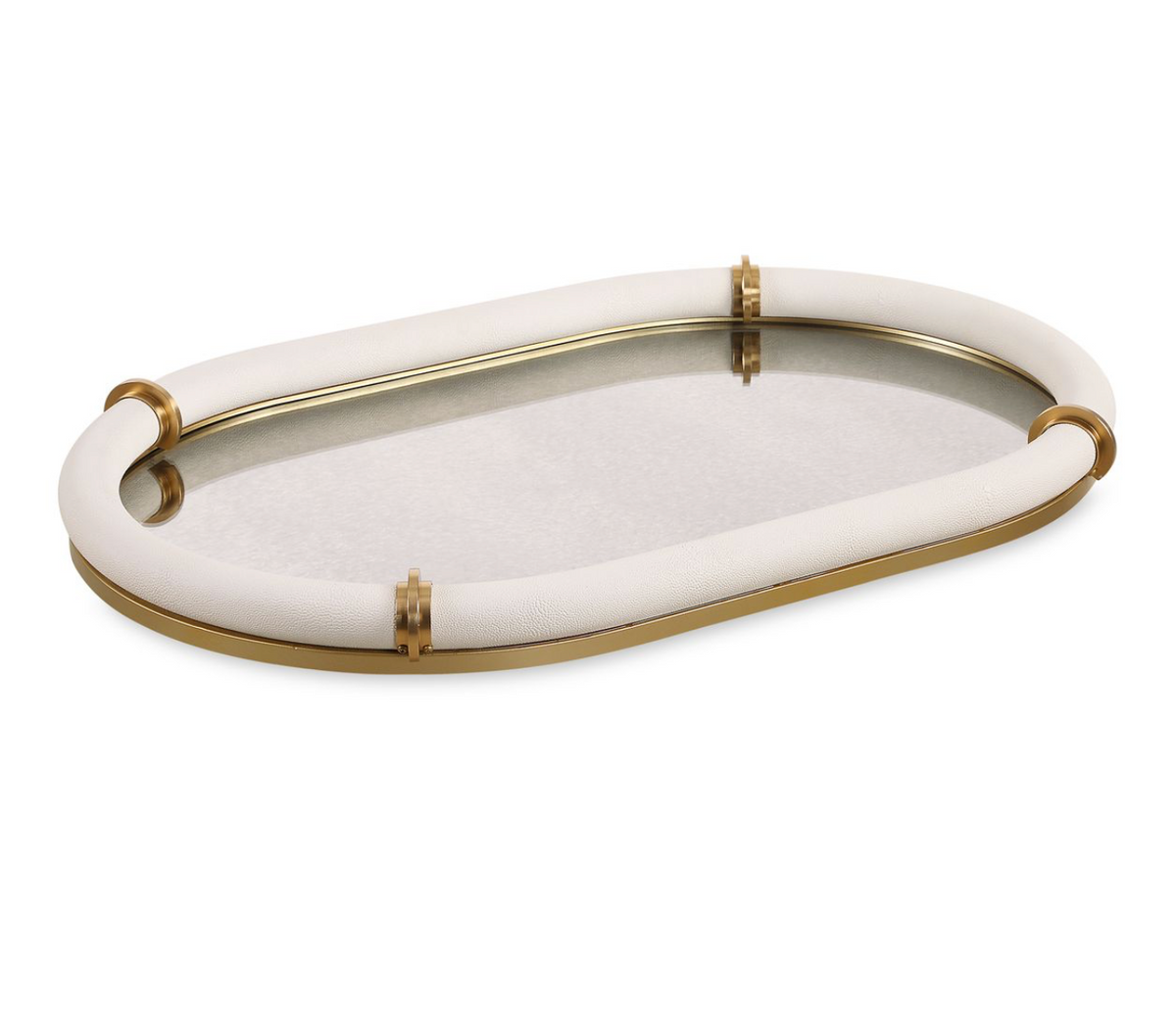 Cyprus Oval Tray | White