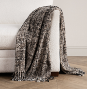 Porter Throw | Black & Ivory