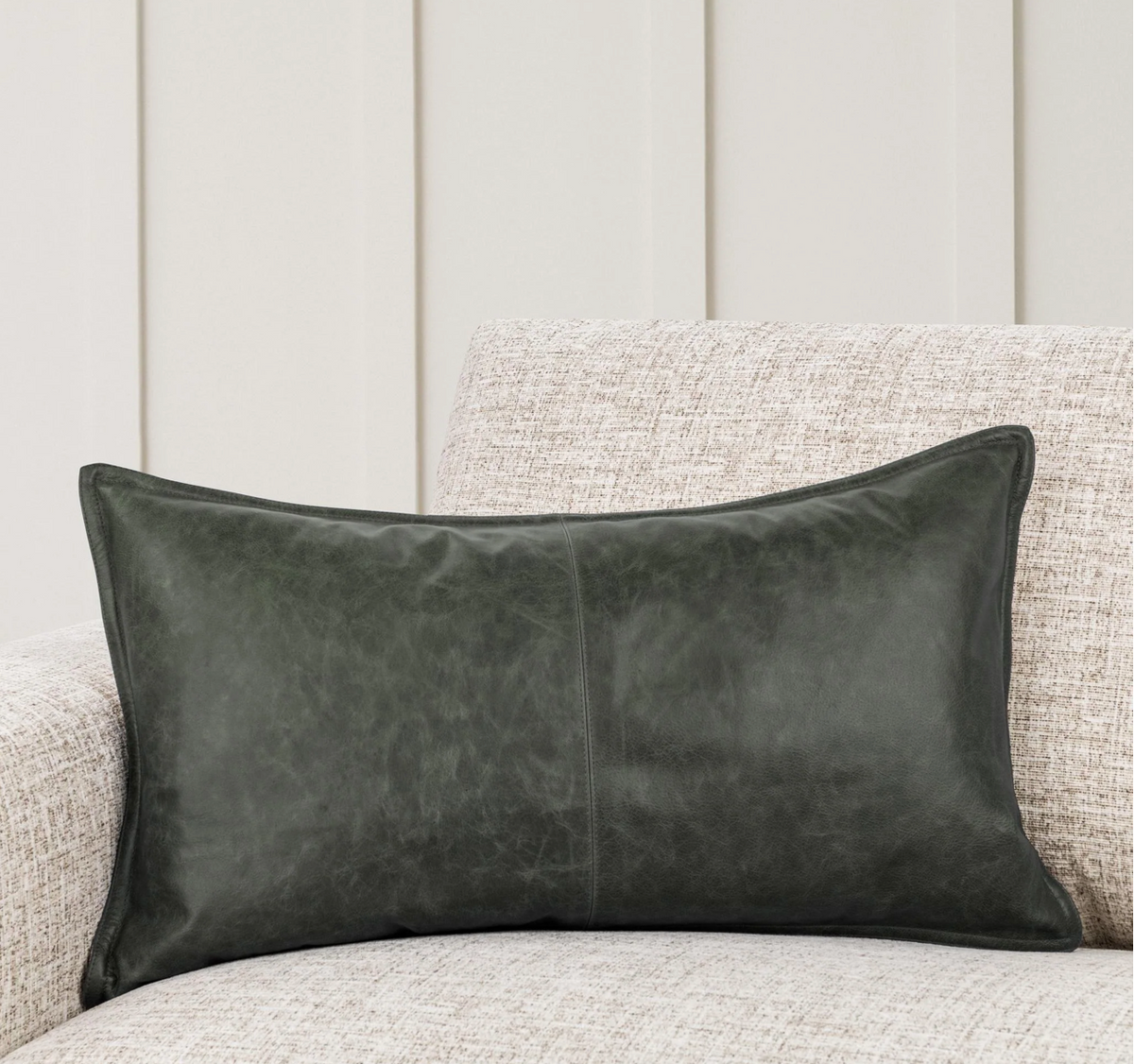 Leather Pillow | Acre Forest Green