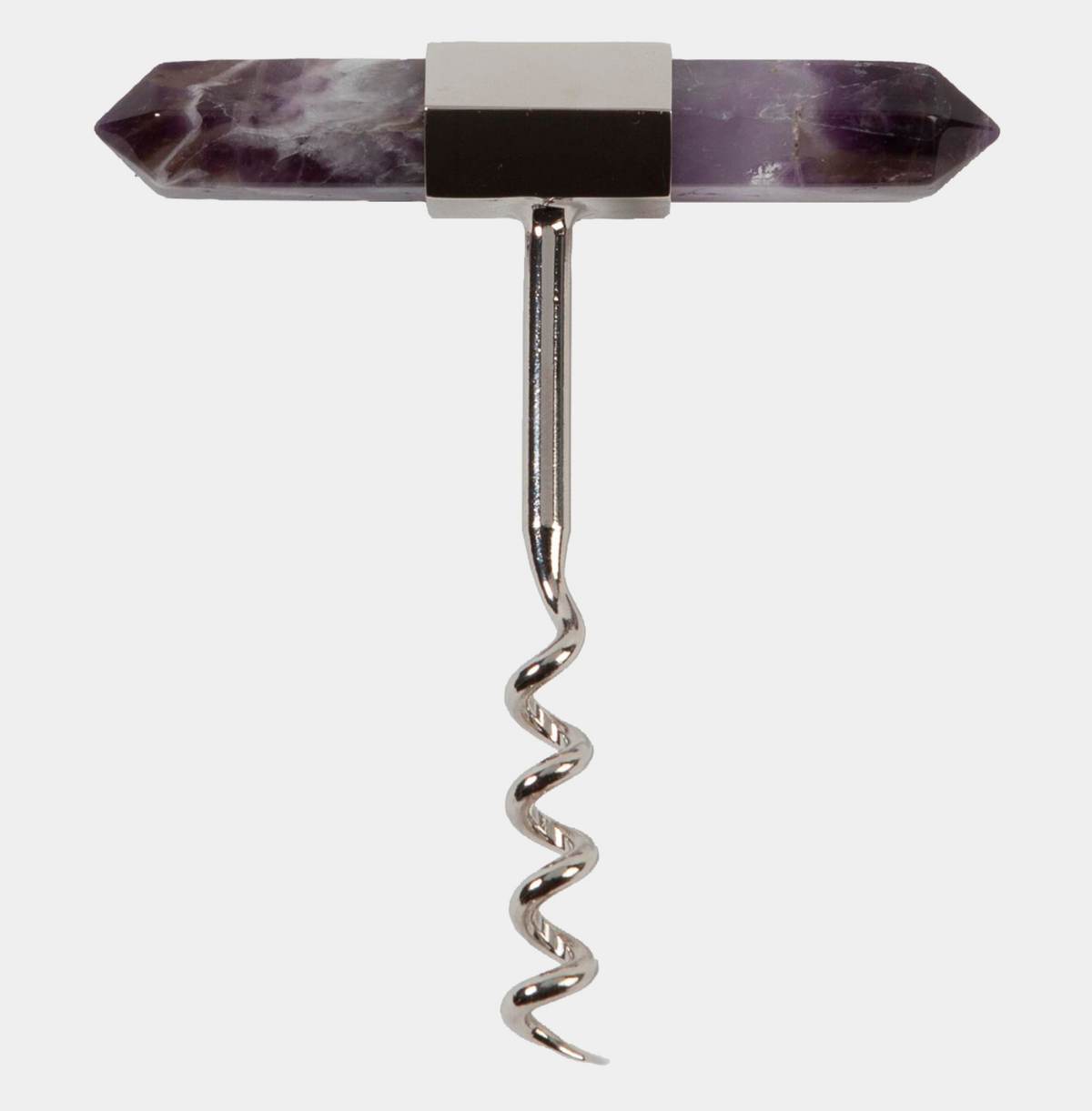 Emporium Home Cork Screw | Amethyst & Nickel
