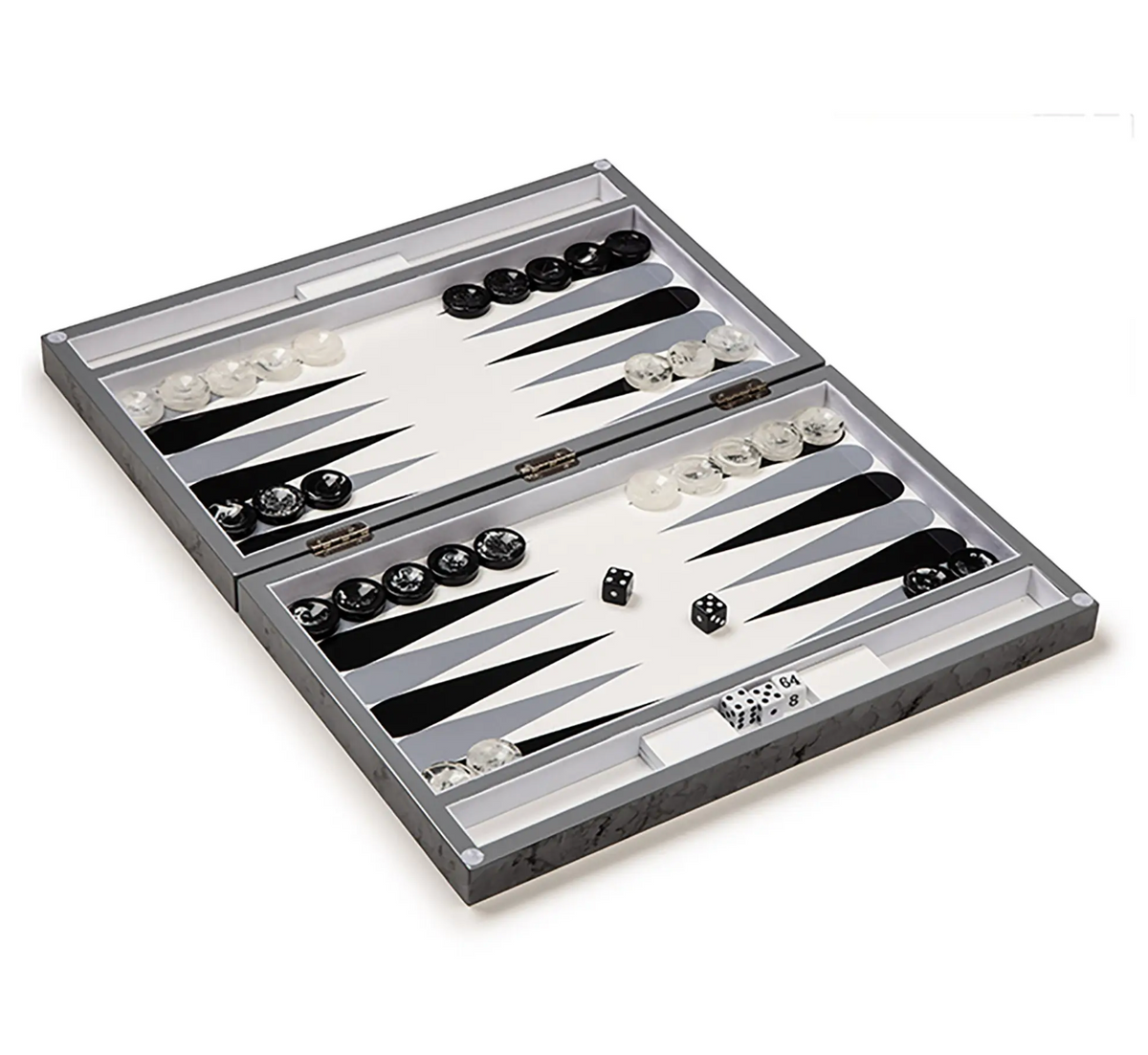 Grey Granite Backgammon
