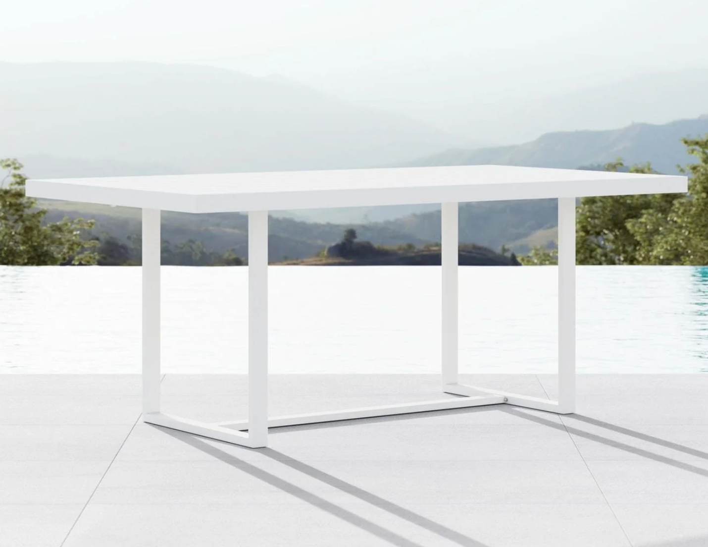 Pavia 71" Dining Table | White