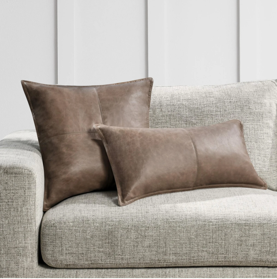 Genuine Leather Pillow | Neutral Edit