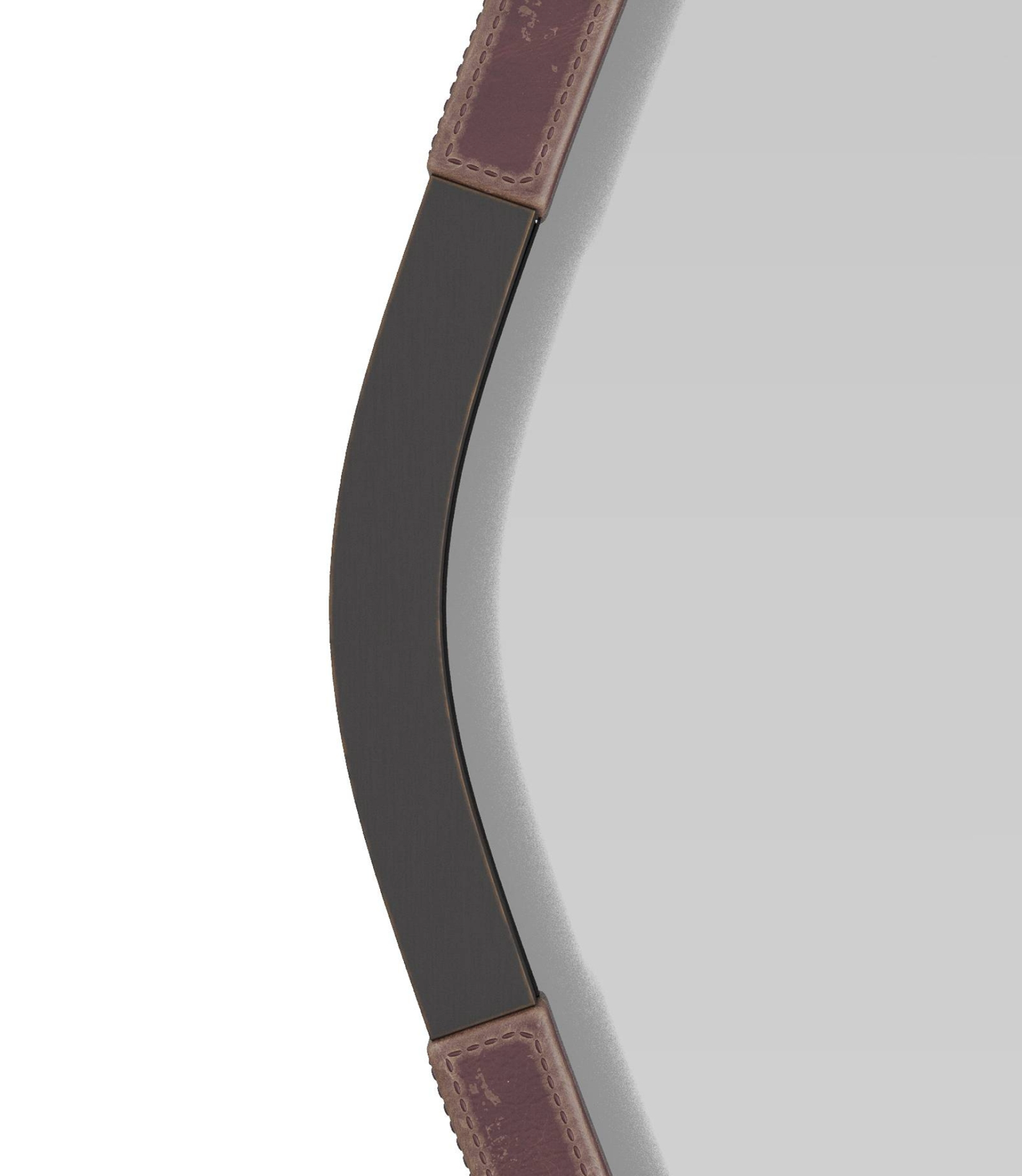 Brielle Mirror | Oxblood Leather