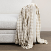 Sari Throw| Natural & Ivory